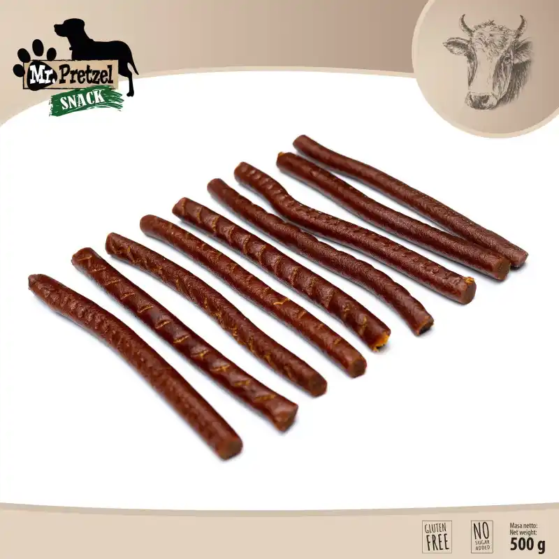 Przysmaki dla psa smaczki przekąski treserki - KRÓLIK 500g - paluszki - obrazek 2
