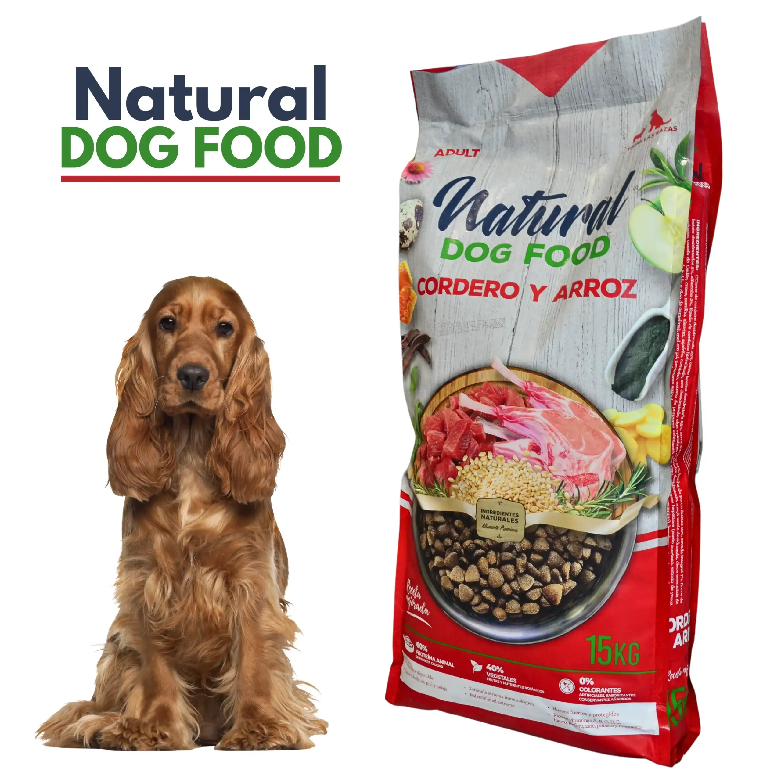 Karma Dla Psa Sucha 62% Jagnięcina & Cielęcina 15kg NATURAL DOG FOOD - obrazek 4